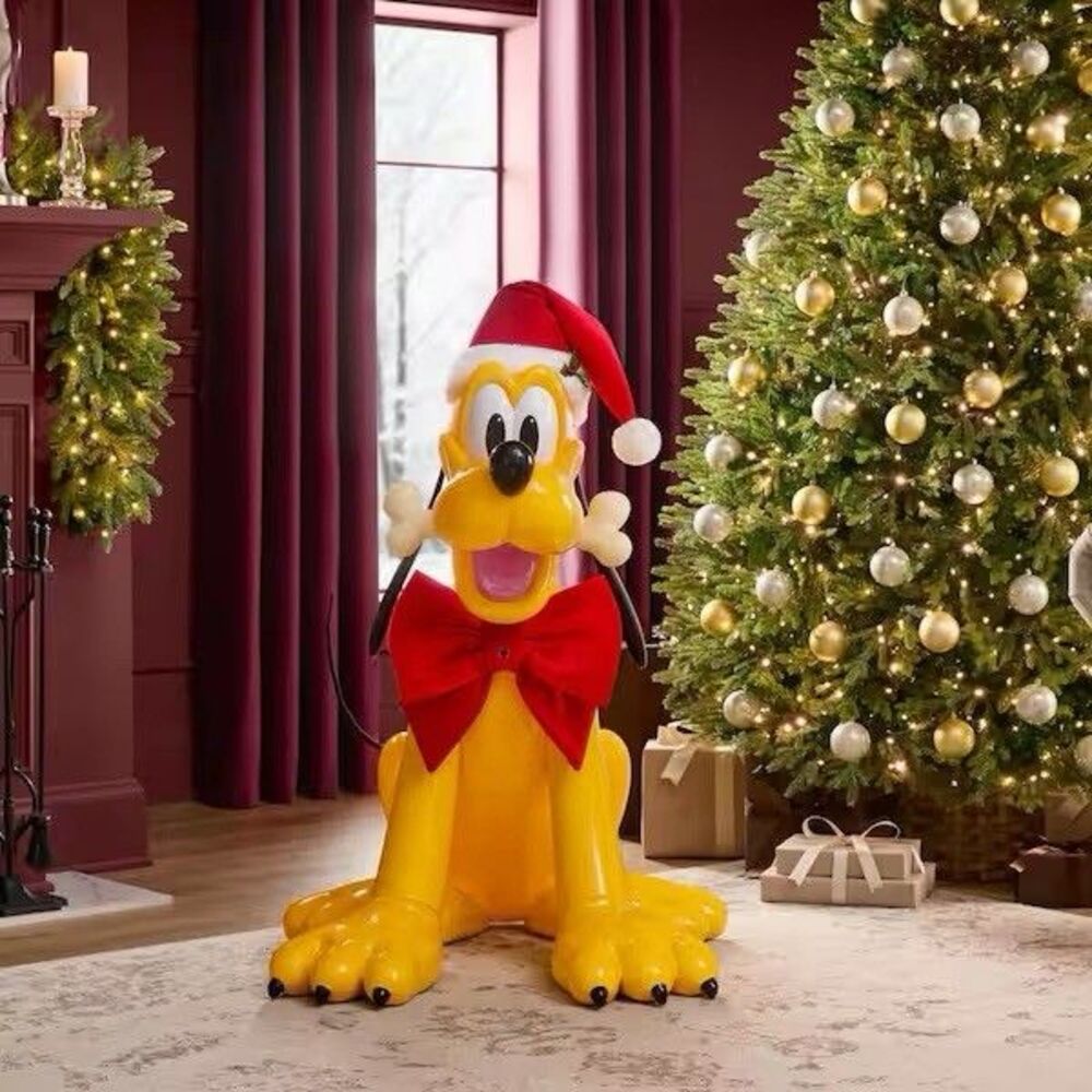 Disney 3.5 FT Animated Pluto Holiday Christmas Animatronic 2026 Home Accents